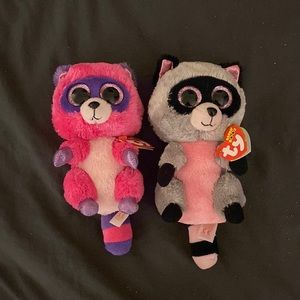 Two Raccoon Beanie Boos - Rocco and Roxie